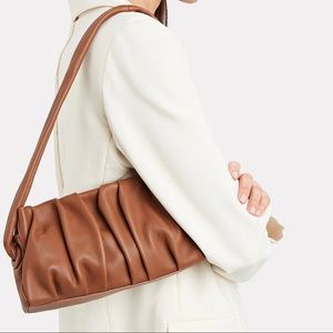 Elleme Vague Pleated Leather Clutch